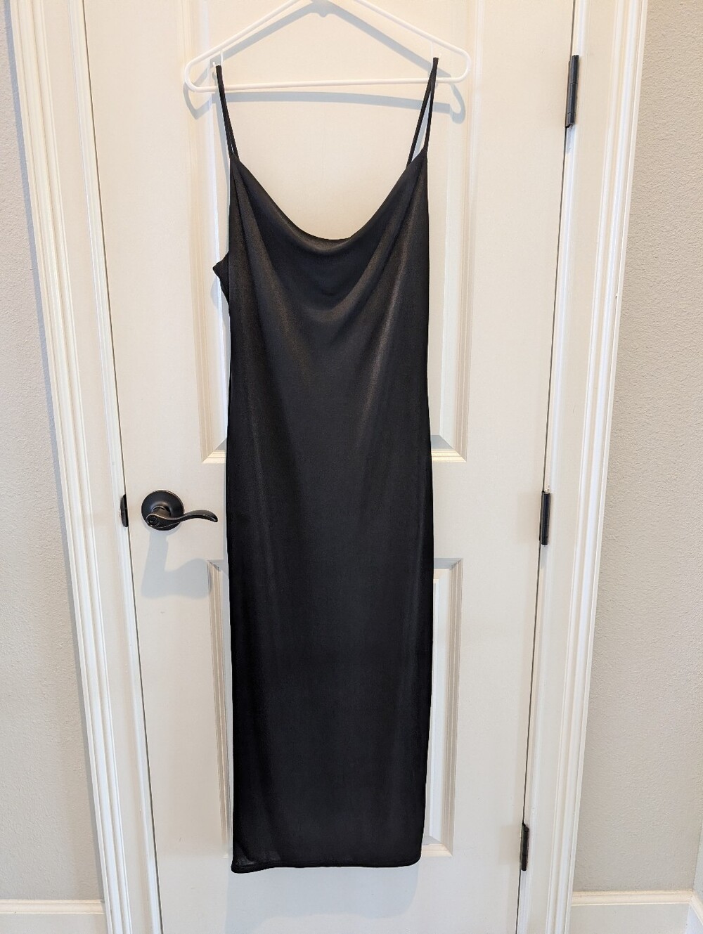 Olivia Rae Black Cowl Neck Maxi Slip Dress